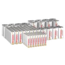 Bateria Tenergy Alkaline 120 Pacote: 48 AA, 48 AAA, 8 C, 8 D, 8 9V