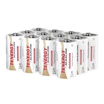 Bateria Tenergy LR14 C alcalina de 1,5 V não recarregável, pacote com 12 Bateria Tenergy LR14 C alcalina de 1,5 V não recarregável, pacote com 12