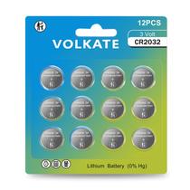 Bateria TOPUSSE CR2032 de Lítio 3V Pacote com 12 Unidades Pilha Moeda Bateria TOPUSSE CR2032 de Lítio 3V Pacote com 12 Unidades Pilha Moeda