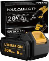 Bateria Tyrone 20V Max 6,0Ah de Íon de Lítio Bateria Tyrone 20V Max 6,0Ah de Íon de Lítio