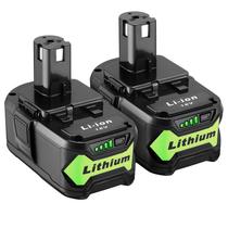 Bateria Ultraxxis 18V 6000mAh, pacote com 2 unidades para ferramentas Ryobi Bateria Ultraxxis 18V 6000mAh, pacote com 2 unidades para ferramentas Ryobi