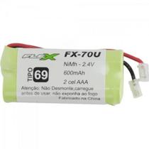 Bateria Universal para Telefone sem Fio 600MAH 2,4V FX-70U FLEX