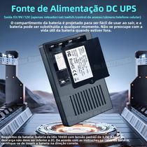 Bateria UPS Mini Portátil 5V 9V 12V Para Câmera IP Wifi, Roteador, Telefone, Multiuso EU