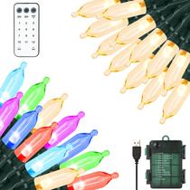 Bateria USB String Lights Green Convenience 10m 100 LED Timer Bateria USB String Lights Green Convenience 10m 100 LED Timer