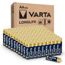 Bateria VARTA Longlife AA Alcalina, pacote com 100 Bateria VARTA Longlife AA Alcalina, pacote com 100