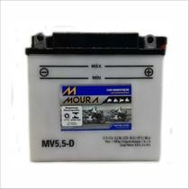 Bateria Ventilada Moto Moura 12V 5,5Ah MV5,5-D YAMAHA AS2C XS YAS YBR FACTOR CENTENARIO ED
