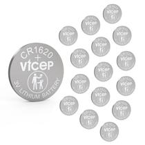 Bateria ViCep CR1620 3V de Lítio Moeda Pacote com 15 Unidades Bateria ViCep CR1620 3V de Lítio Moeda Pacote com 15 Unidades