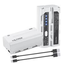 Bateria VILTROX NP-F550 2200mAh para luz/monitor LED Sony Bateria VILTROX NP-F550 2200mAh para luz/monitor LED Sony