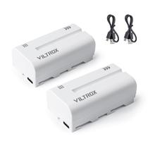 Bateria VILTROX NP-F550 Li-ion 2200mAh, pacote com 2 unidades para Sony