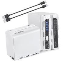 Bateria VILTROX NP-F970 6600mAh (2 pacotes) para luz LED Sony