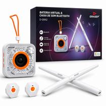 Bateria Virtual Eletrônica Portátil Bluetooth Caixa de Som Grasep DGRA2 Drum Pad