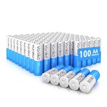 Bateria Voniko Premium Grade AA alcalina de 1,5 V (pacote com 100) Bateria Voniko Premium Grade AA alcalina de 1,5 V (pacote com 100)