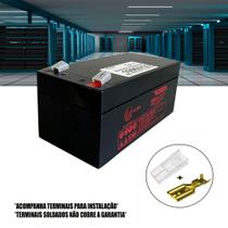 Bateria Vrla 12v 3,3 Ah Para Nobreak Com Terminais*
