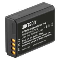 Bateria Watson Lpe-10 7,4v 1000 Mah Para Câmeras Canon Eos Rebel T5, T6, T7, T7+, T100 Bateria Watson Lpe-10 7,4v 1000 Mah Para Câmeras Canon Eos Rebel T5, T6, T7, T7+, T100