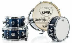 Bateria X-Pro Upper Compact Blue Sparkle com Bumbo 16, 1 Tom, Surdo e Caixa (Shell Pack)