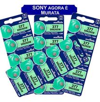 Baterias 377 Sony Sr626sw Murata 20 Unidades Relógio Eletronico Baterias 377 Sony Sr626sw Murata 20 Unidades Relógio Eletronico
