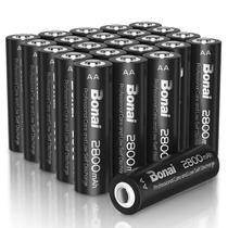Baterias AA recarregáveis BONAI de alta capacidade 2800mAh x24 Baterias AA recarregáveis BONAI de alta capacidade 2800mAh x24