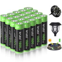 Baterias AA recarregáveis Kruta 1600mAh (pacote com 20)