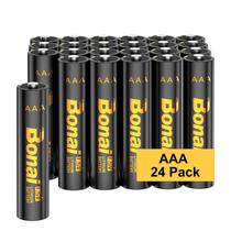 Baterias AAA BONAI, pacote com 24, 1,5 V, alta capacidade, 1200 mAh Baterias AAA BONAI, pacote com 24, 1,5 V, alta capacidade, 1200 mAh