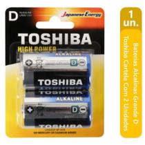 Baterias Alcalinas Grande D Toshiba Cartela Com 2 Unidades