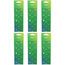 Baterias Alcalinas LR621 1,5V Kit 60un para Pequenos Aparelhos, Precisão e Durabilidade