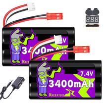 Baterias de íon de lítio recarregáveis Raebatuol 7.4V 3400mAh (x2)