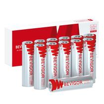 Baterias de lítio BEVIGOR AA 3000mAh 1,5 V, pacote com 12 Baterias de lítio BEVIGOR AA 3000mAh 1,5 V, pacote com 12