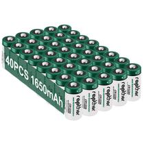 Baterias de lítio rapthor CR123A 1650mAh 3V, pacote com 40 Baterias de lítio rapthor CR123A 1650mAh 3V, pacote com 40