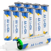 Baterias de lítio recarregáveis Volkate AA 1200mAh 1.5V, pacote com 12