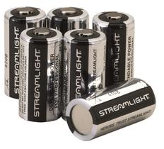 Baterias de lítio Streamlight 85180 3V CR123A, pacote com 6 unidades, pretas Baterias de lítio Streamlight 85180 3V CR123A, pacote com 6 unidades, pretas
