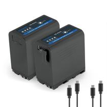 Baterias de reposição Neewer NP-F970 7800mAh para câmera de vídeo Sony