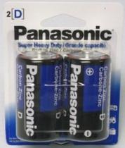 Baterias de zinco e carbono Panasonic Super Heavy Duty D, pacote com 24