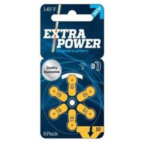 Baterias Extra Power Para Aparelho Para Audição Tam 10 Com 6 Und