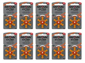 Baterias para aparelhos auditivos Rayovac Extra Size 13 60 unidades