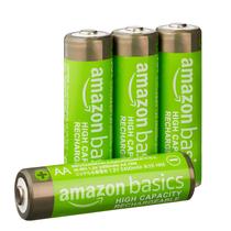 Baterias Recarregáveis AA Amazon Basics 2400mAh - Pacote com 4