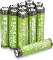 Baterias recarregáveis Amazon Basics AAA 850mAh, pacote com 12 Baterias recarregáveis Amazon Basics AAA 850mAh, pacote com 12