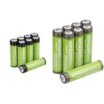 Baterias recarregáveis Amazon Basics AAA 850mAh, pacote com 8 e AA 2000mAh, pacote com 8