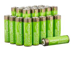Baterias recarregáveis AmazonBasics AA 2.400mAh x24 com carregador