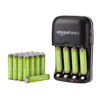 Baterias recarregáveis AmazonBasics AAA 850mAh x24 com carregador Baterias recarregáveis AmazonBasics AAA 850mAh x24 com carregador