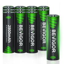 Baterias recarregáveis BEVIGOR AA 2800mAh 1,2 V NiMH 12 unidades Baterias recarregáveis BEVIGOR AA 2800mAh 1,2 V NiMH 12 unidades