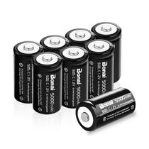 Baterias recarregáveis BONAI C 5000mAh 1,2 V Ni-MH (pacote com 8) Baterias recarregáveis BONAI C 5000mAh 1,2 V Ni-MH (pacote com 8)
