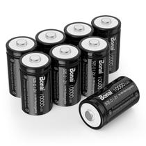 Baterias recarregáveis BONAI D 10.000 mAh 1,2 V Ni-MH (pacote com 8) Baterias recarregáveis BONAI D 10.000 mAh 1,2 V Ni-MH (pacote com 8)
