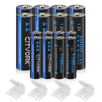 Baterias recarregáveis CITYORK AA 3000mAh x8 e AAA 1100mAh x8