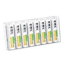 Baterias recarregáveis EBL AA 2800mAh Pacote com 8 com estojo