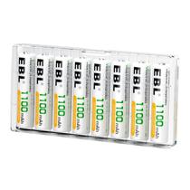 Baterias recarregáveis EBL AAA 1100mAh Ni-MH, pacote com 8