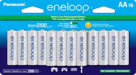 Baterias Recarregáveis Eneloop Panasonic BK-3MCCA16FA AA x16 Baterias Recarregáveis Eneloop Panasonic BK-3MCCA16FA AA x16