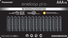 Baterias Recarregáveis Eneloop Panasonic BK-4HCCA16FA pro AAA Baterias Recarregáveis Eneloop Panasonic BK-4HCCA16FA pro AAA