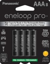 Baterias Recarregáveis Eneloop Panasonic BK-4HCCA8BA pro AAA