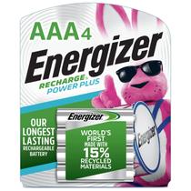 Baterias recarregáveis Energizer Power Plus AAA 800mAh, pacote com 4 Baterias recarregáveis Energizer Power Plus AAA 800mAh, pacote com 4