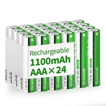 Baterias recarregáveis Granicell AAA 1100mAh 1,2 V, pacote com 24